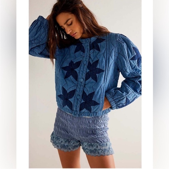 Free People Quinn Quilted Jacket Size M - Picture 4 of 16